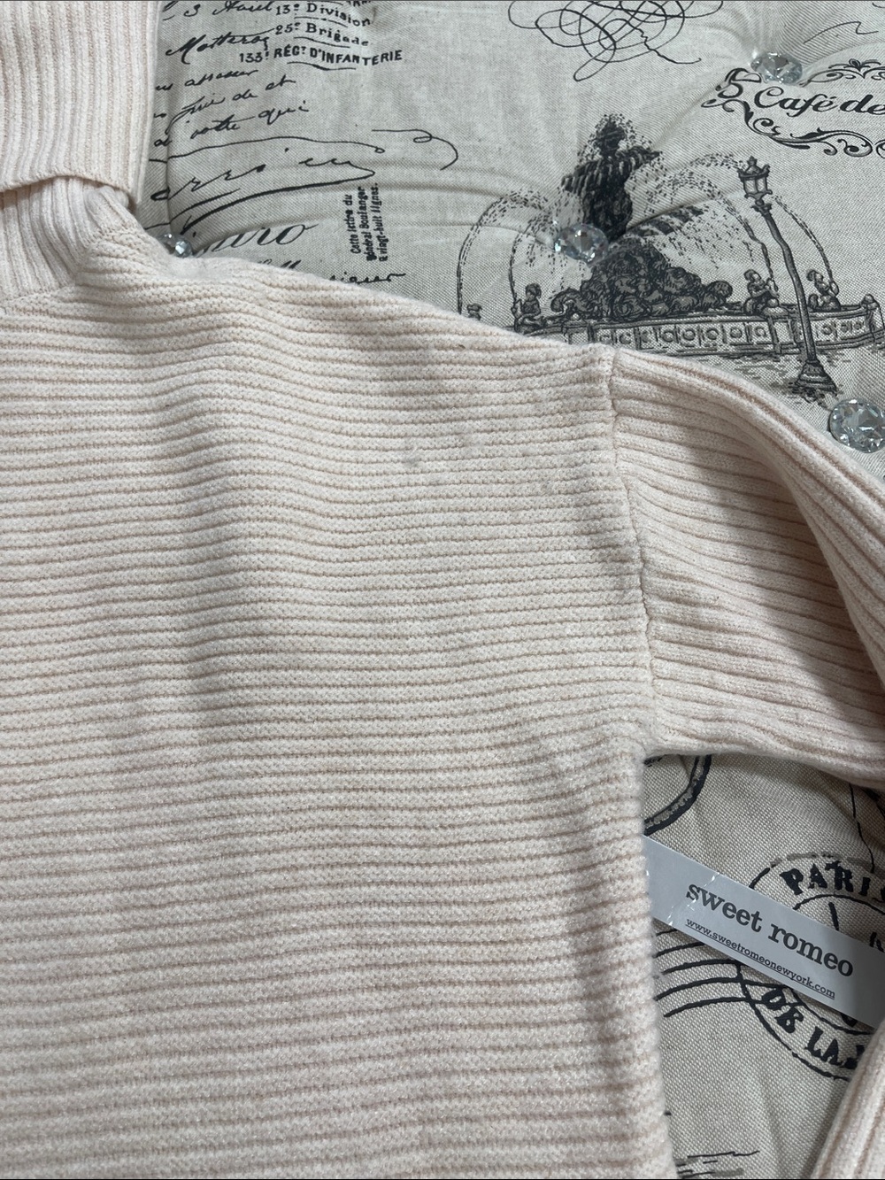 🇨🇦 Sweet Romeo Rib Knit Sweater Turtleneck Sweater - Picture 8 of 12